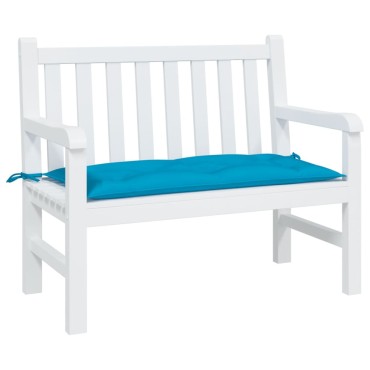 vidaXL Μαξιλάρι Πάγκου Κήπου Γαλάζιο 110x50x7cm Ύφασμα Oxford
