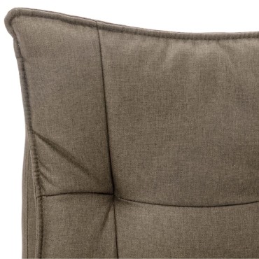vidaXL Πολυθρόνα Γραφείου Μασάζ Χρώμα Taupe Υφασμάτινη 64x68x(113-120)cm 1 τεμ.