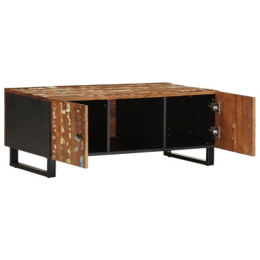 vidaXL Τραπεζάκι Σαλονιού 100x54x40cm Μασίφ Ανακυκλ. Ξύλο & Επεξ. Ξύλο 1 τεμ.