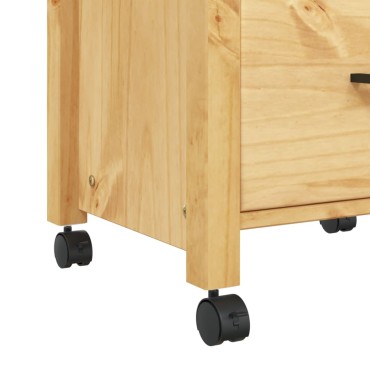 vidaXL Τρόλεϊ Κουζίνας MONZA 48x40x88,5cm από Μασίφ Ξύλο Πεύκου 1 τεμ.