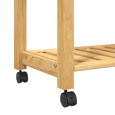 vidaXL Τρόλεϊ Κουζίνας MONZA 84x40x88,5cm από Μασίφ Ξύλο Πεύκου 1 τεμ.