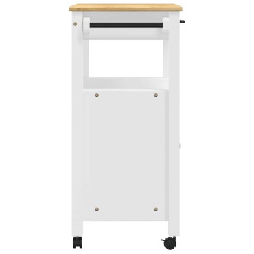 vidaXL Τρόλεϊ Κουζίνας MONZA 84x40x88,5cm από Μασίφ Ξύλο Πεύκου 1 τεμ.