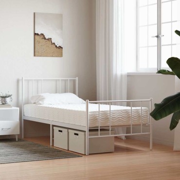 vidaXL Στρώμα Αφρού Σκληρότητα H2 H3 Λευκό 80x210cm 1 τεμ. - Μονό