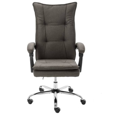 vidaXL Καρέκλα Γραφείου Γκρι Υφασμάτινη 64x68x(113-120)cm 1 τεμ.