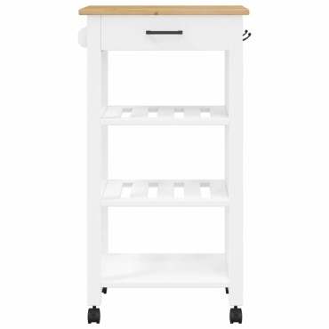 vidaXL Τρόλεϊ Κουζίνας MONZA 48x40x88,5cm από Μασίφ Ξύλο Πεύκου 1 τεμ.