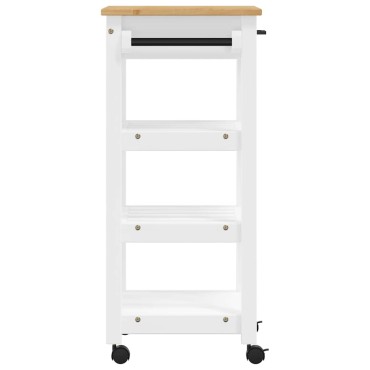 vidaXL Τρόλεϊ Κουζίνας MONZA 48x40x88,5cm από Μασίφ Ξύλο Πεύκου 1 τεμ.