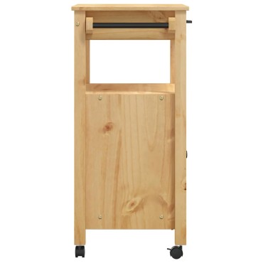 vidaXL Τρόλεϊ Κουζίνας MONZA 60x40x88,5cm από Μασίφ Ξύλο Πεύκου 1 τεμ.