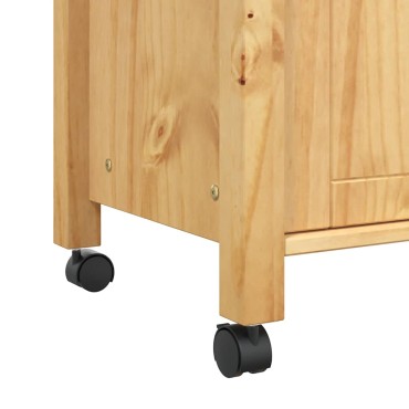 vidaXL Τρόλεϊ Κουζίνας MONZA 60x40x88,5cm από Μασίφ Ξύλο Πεύκου 1 τεμ.