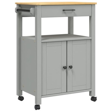 vidaXL Τρόλεϊ Κουζίνας MONZA 60x40x88,5cm από Μασίφ Ξύλο Πεύκου 1 τεμ.