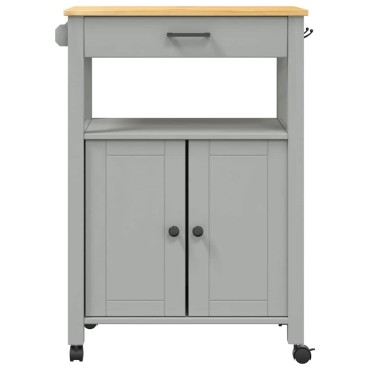 vidaXL Τρόλεϊ Κουζίνας MONZA 60x40x88,5cm από Μασίφ Ξύλο Πεύκου 1 τεμ.
