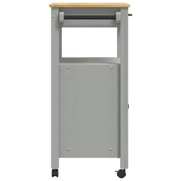 vidaXL Τρόλεϊ Κουζίνας MONZA 60x40x88,5cm από Μασίφ Ξύλο Πεύκου 1 τεμ.