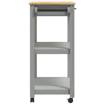 vidaXL Τρόλεϊ Κουζίνας MONZA 84x40x88,5cm από Μασίφ Ξύλο Πεύκου 1 τεμ.