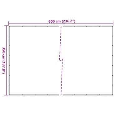 vidaXL Δίχτυ για Τρέιλερ Πράσινο 3,5x6 μ. από HDPE