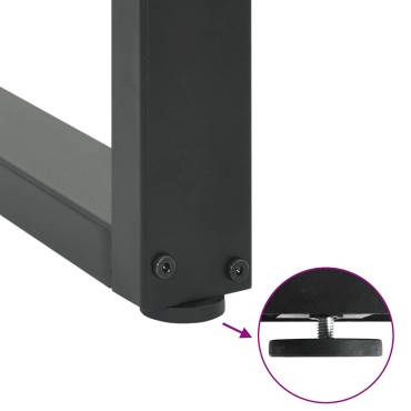 vidaXL Πόδια Τραπεζιού Μπαρ σε Σχήμα U, 2 τεμ. Ανθρακί 60x(100-101)cm Ατσάλι