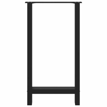 vidaXL Πόδια Τραπεζιού Μπαρ 2 τεμ. Μαύρα 50x(90-91)cm Ατσάλι