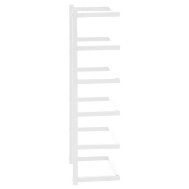 vidaXL Βάση για Πετσέτες Επιτοίχια Λευκή 24 x 12 x 48 εκ. Ατσάλινη