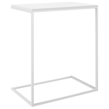 vidaXL Τραπέζι Βοηθητικό Λευκό 55x35x66cm από Επεξεργασμένο Ξύλο 1 τεμ.