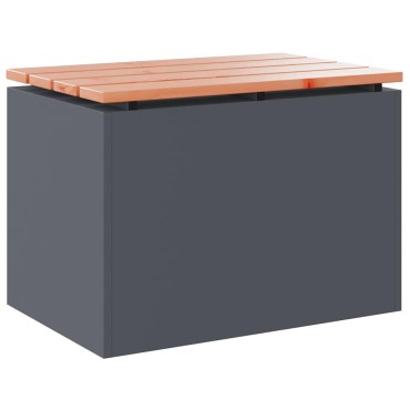 vidaXL Παγκάκι κήπου 1-Αριθμός καθισμάτων 60x40x43cm Ατσάλι 1 τεμ.