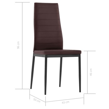 vidaXL Σετ Τραπεζαρίας 7 τεμ. Καφέ 120x60x74cm