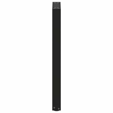 vidaXL Πόδια Κονσόλας σε Σχήμα U 2 τεμ. Μαύρο 28x(72-73)cm Ατσάλι