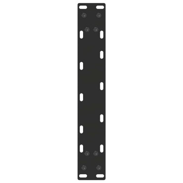 vidaXL Πόδια Κονσόλας σε Σχήμα U 2 τεμ. Μαύρο 28x(72-73)cm Ατσάλι