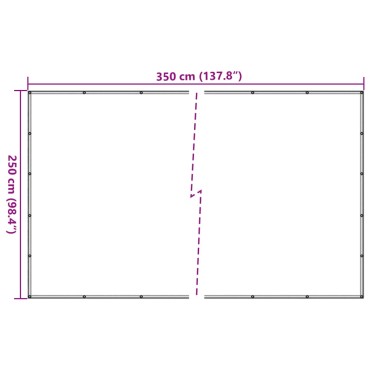 vidaXL Δίχτυ για Τρέιλερ Πράσινο 2,5 x 3,5 μ. από HDPE