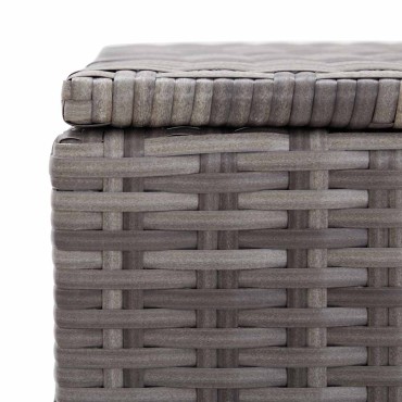 vidaXL Κουτί Αποθήκευσης Κήπου Γκρι 150x50x60cm από Συνθετικό Ρατάν 1 τεμ.