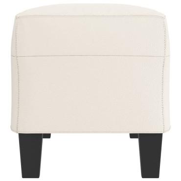 vidaXL Πάγκος Κρεμ 100x35x41cm από Συνθετικό Δέρμα 1 τεμ.