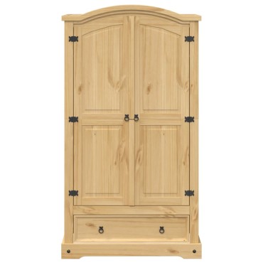 vidaXL Ντουλάπα Corona 102x52x186cm από Μασίφ Ξύλο Πεύκου 1 τεμ.