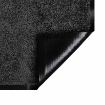 vidaXL Χαλάκι Εξώπορτας Ανθρακί 60 x 40 x 1.2 εκ. Ύφασμα τέντι