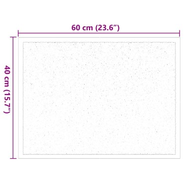 vidaXL Χαλάκι Εξώπορτας Ανθρακί 60 x 40 x 1.2 εκ. Ύφασμα τέντι