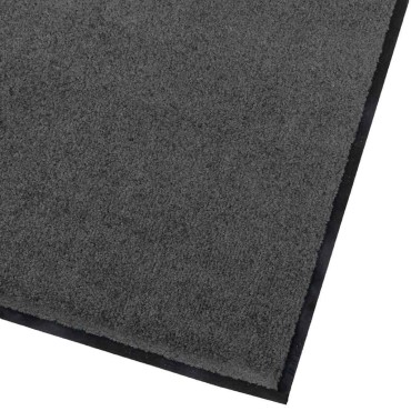 vidaXL Χαλάκι Εξώπορτας Ανθρακί 60 x 80 x 1.2 cm Ύφασμα τέντι