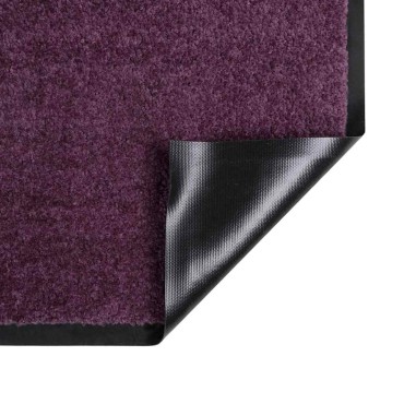 vidaXL Χαλάκι Εξώπορτας Μπορντό 60 x 40 x 1.2 εκ. Ύφασμα τέντι