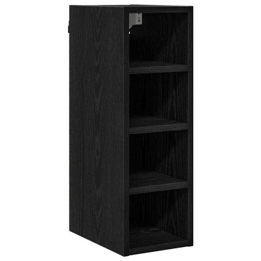 vidaXL Κρεμαστό ντουλάπι Μαύρη δρυς 20x29,5x60cm