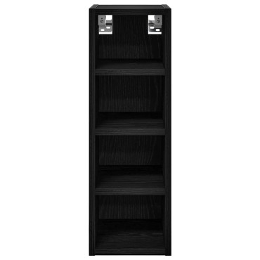 vidaXL Κρεμαστό ντουλάπι Μαύρη δρυς 20x29,5x60cm