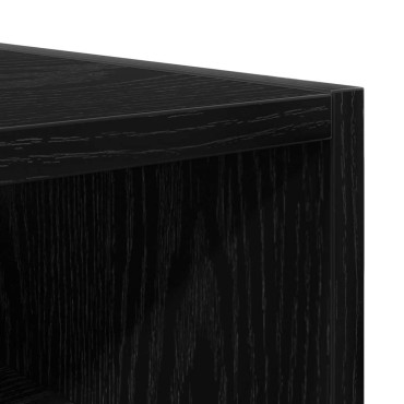 vidaXL Κρεμαστό ντουλάπι Μαύρη δρυς 20x29,5x60cm