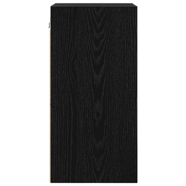 vidaXL Κρεμαστό ντουλάπι Μαύρη δρυς 30x29,5x60cm