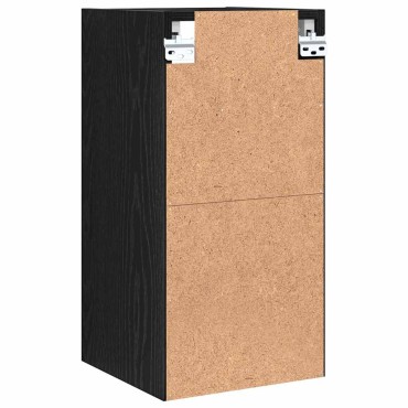 vidaXL Κρεμαστό ντουλάπι Μαύρη δρυς 30x29,5x60cm