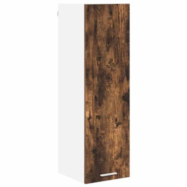 vidaXL Κρεμαστό ντουλάπι Καπνιστό Δρύς 30x31x100cm