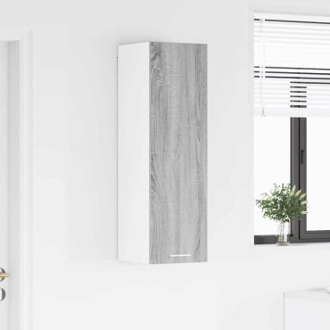 vidaXL Κρεμαστό ντουλάπι Γκρίζο Σονομα 30x31x100cm