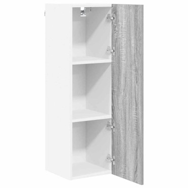vidaXL Κρεμαστό ντουλάπι Γκρίζο Σονομα 30x31x100cm