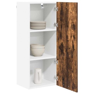 vidaXL Κρεμαστό ντουλάπι Καπνιστό Δρύς 40x31x100cm