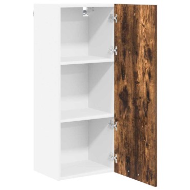 vidaXL Κρεμαστό ντουλάπι Καπνιστό Δρύς 40x31x100cm