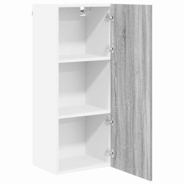 vidaXL Κρεμαστό ντουλάπι Γκρίζο Σονομα 40x31x100cm