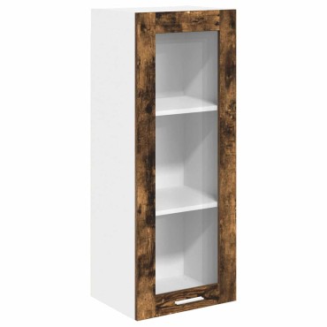 vidaXL Κρεμαστό ντουλάπι Καπνιστό Δρύς 40x31x100cm