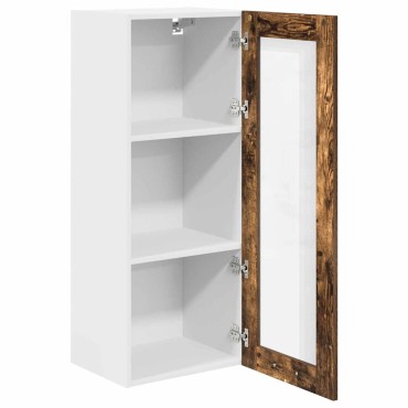 vidaXL Κρεμαστό ντουλάπι Καπνιστό Δρύς 40x31x100cm