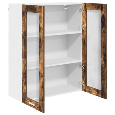 vidaXL Κρεμαστό ντουλάπι Καπνιστό Δρύς 80x31x100cm