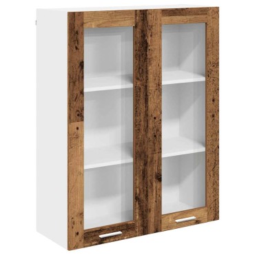 vidaXL Κρεμαστό ντουλάπι Παλιό ξύλο 80x31x100cm