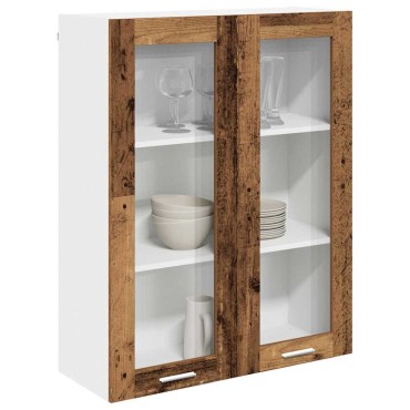 vidaXL Κρεμαστό ντουλάπι Παλιό ξύλο 80x31x100cm