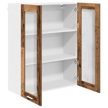 vidaXL Κρεμαστό ντουλάπι Παλιό ξύλο 80x31x100cm